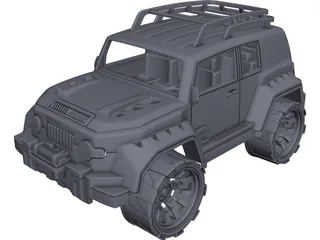 Toyota FJ Cruiser Toy CAD 3D Model