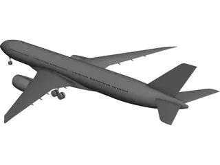 Airbus A350-900 CAD 3D Model