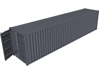 Container 40ft CAD 3D Model