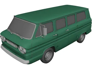 Chevrolet Corvair Greenbrier (1961) 3D Model 3D Preview