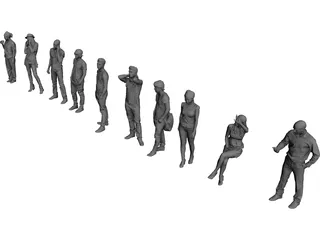 People Collection 3D Model