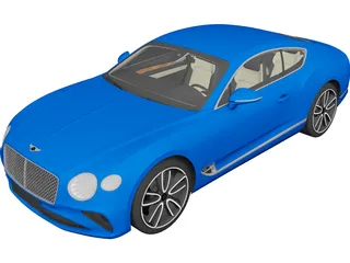 Bentley Continental GT (2018) 3D Model