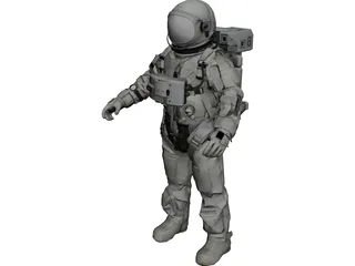 Space Suit 3D Model