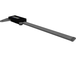 Stainless Steel Digital Calipers 3D Model