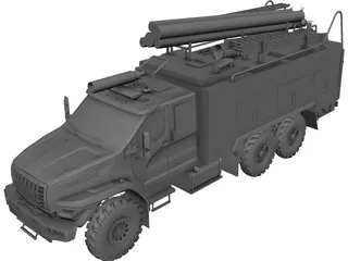 Ural Next Firetruck 3D Model