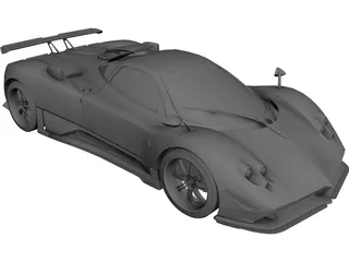 Pagani Zonda Cinque 3D Model