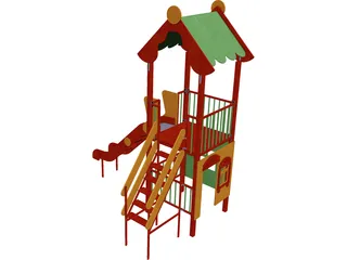 Park Slides 3D Model 3D Preview