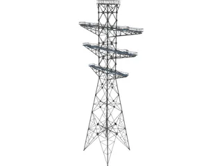 Electrical Tower 3D Model