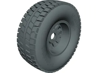 BFGoodrich Baja Wheel CAD 3D Model