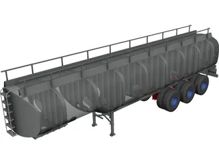 Fuel Transport Tank CAD 3D Model