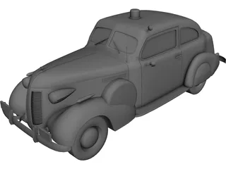 Buick Special (1937) 3D Model