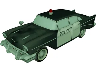 Chevrolet Bel Air Police (1952) 3D Model 3D Preview