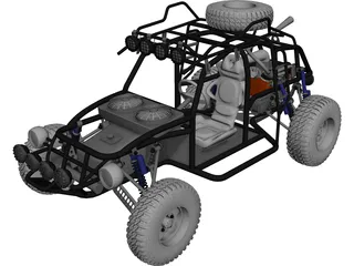 Dune Buggy 3D Model