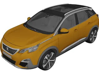 Peugeot 3008 (2018) 3D Model
