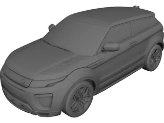 Land Rover Evoque (2018) 3D Model