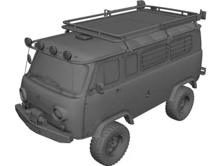 UAZ 452 3D Model