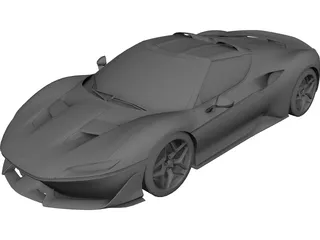Ferrari J50 (2017) 3D Model 3D Preview