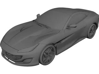 Ferrari Portofino (2018) 3D Model