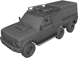 Lada Niva Urban 6x6 3D Model