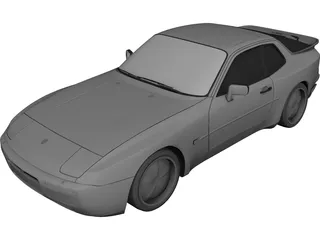 Porsche 944 Turbo (1985) 3D Model