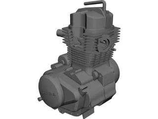 Honda 150 Engine CAD 3D Model