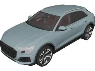 Audi Q8 (2019) 3D Model