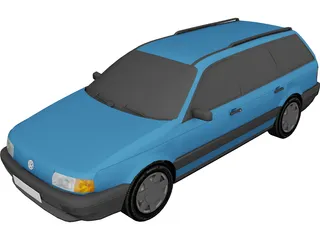 Volkswagen Passat B3 Variant (1988) 3D Model