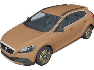 Volvo V40 Cross Country (2013) 3D Model