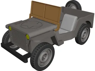 Jeep Wrangler CAD 3D Model