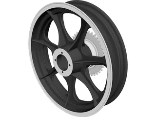 Merrelli Rear Wheel 3D Model