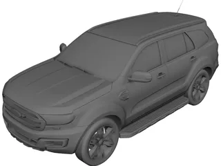 Ford Everest (2017) 3D Model