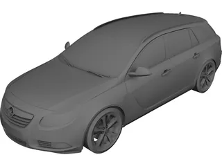 Opel Insignia Wagon 3D Model