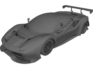 Ferrari 488 GT3 3D Model