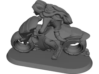 Rider Warrior 3D Model