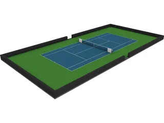 Tennis Court 3D Model