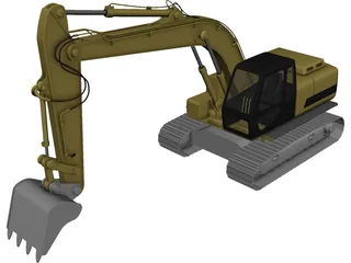 Excavator 3D Model