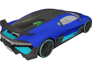 Bugatti Divo (2019) 3D Model 3D Preview