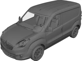 Opel Combo SWB Cargo (2015) 3D Model