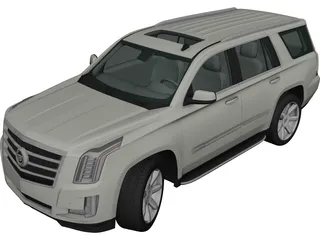 Cadillac Escalade ESV Platinum (2015) 3D Model