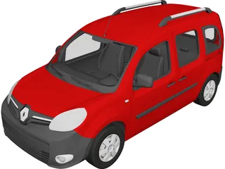 Renault Kangoo Passenger (2014) 3D Model