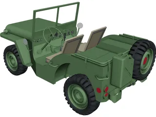 Jeep Willys 3D Model