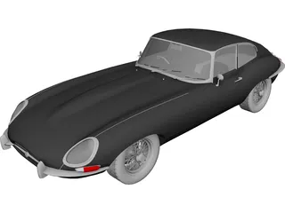 Jaguar E-Type (1963) 3D Model