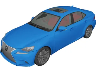 Lexus IS350 F Sport (2014) 3D Model