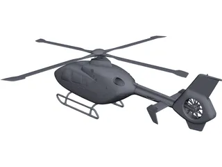 Eurocopter EC-135 CAD 3D Model