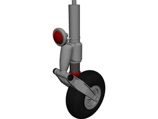 IAR 99 Front Landing Gear 3D Model