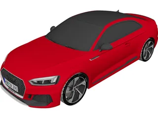 Audi RS5 Coupe (2018) 3D Model