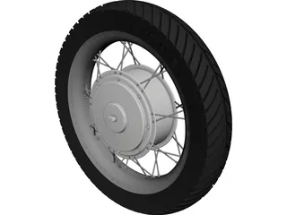 Motor Hub 18in Wheel 5kW CAD 3D Model