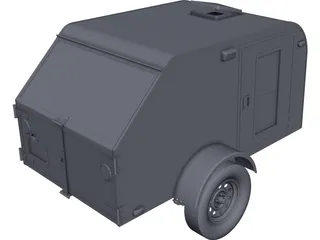 Teardrop Trailer CAD 3D Model
