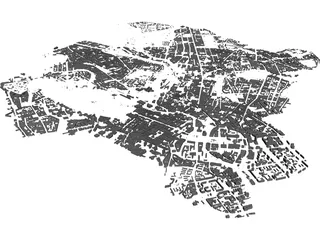 Berlin City Mitte 3D Model