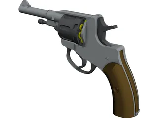 Na Gan Revolver CAD 3D Model